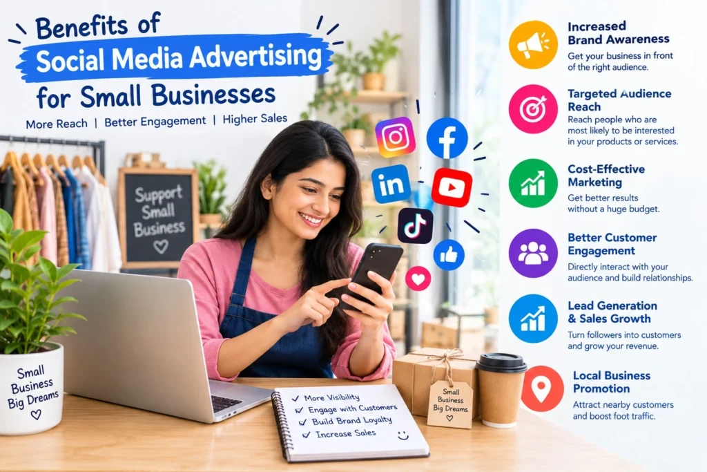 benefits of social media advertising for small businesses