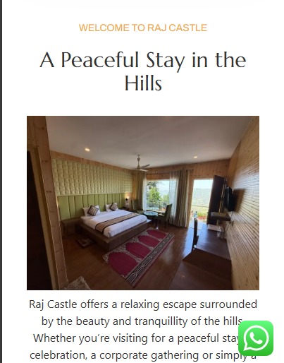 Raj Castle Resort Scroll
